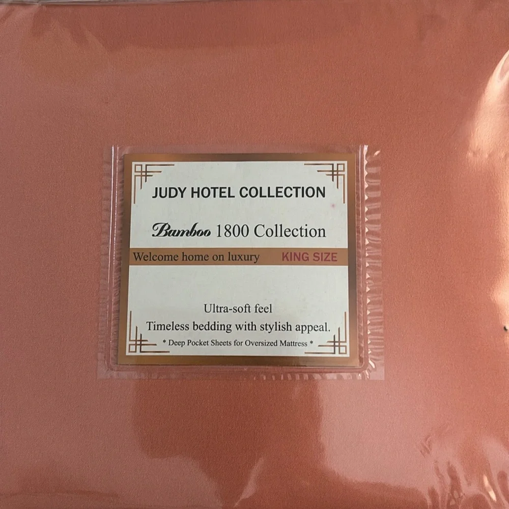 Hotel Collection 1800 Series Orange King Sheet Set